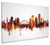 Rochester New York Skyline Cityscape Box Canvas