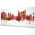 Oakland California Skyline Cityscape PANORAMIC Box Canvas