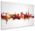 Warrington England Skyline Cityscape Box Canvas