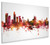 Liverpool England Skyline Cityscape Box Canvas