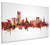Wolverhampton England Skyline Cityscape Box Canvas