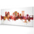 Norfolk Virginia Skyline Cityscape PANORAMIC Box Canvas