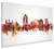 Roanoke Virginia Skyline Cityscape Box Canvas