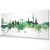 Hamburg Deutschland Skyline Cityscape PANORAMIC Box Canvas