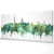 Washington DC Skyline Cityscape PANORAMIC Box Canvas