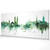 Zurich Switzerland Skyline Cityscape PANORAMIC Box Canvas