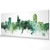 Raleigh North Carolina Skyline Cityscape PANORAMIC Box Canvas