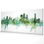 Brisbane Australia Skyline Cityscape PANORAMIC Box Canvas