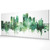 Dayton Ohio Skyline Cityscape PANORAMIC Box Canvas