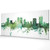 Fort Worth Texas Skyline Cityscape PANORAMIC Box Canvas