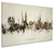 Groningen Netherlands Skyline Cityscape Box Canvas