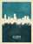 Wellington New Zealand Skyline Cityscape Poster Art Print