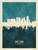 Cape Town South Africa Skyline Cityscape Poster Art Print