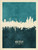 New Delhi India Skyline Cityscape Poster Art Print