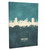 Ann Arbor Michigan Skyline Cityscape Box Canvas