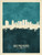 West Palm Beach Florida Skyline Cityscape Poster Art Print