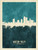 Winston-Salem North Carolina Skyline Cityscape Poster Art Print