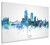 Lyon France Skyline Cityscape Box Canvas