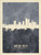 Winston-Salem North Carolina Skyline Cityscape Poster Art Print