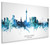 Düsseldorf Deutschland Skyline Cityscape Box Canvas
