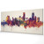 Boston Massachusetts Skyline Cityscape PANORAMIC Box Canvas