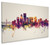 Portland Oregon Skyline Cityscape Box Canvas