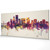 Portland Oregon Skyline Cityscape PANORAMIC Box Canvas