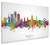 Brussels Belgium Skyline Cityscape Box Canvas