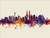 Kuala Lumpur Malaysia Skyline Cityscape Poster Art Print