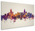 Charlotte North Carolina Skyline Cityscape Box Canvas