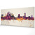 Tampa Florida Skyline Cityscape PANORAMIC Box Canvas