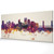 Sacramento California Skyline Cityscape PANORAMIC Box Canvas