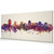 Salt Lake City Utah Skyline Cityscape PANORAMIC Box Canvas