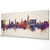 Málaga Spain Skyline Cityscape PANORAMIC Box Canvas