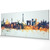 Paris France Skyline Cityscape PANORAMIC Box Canvas