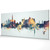 Dubai United Arab Emirates Skyline Cityscape PANORAMIC Box Canvas