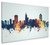 Raleigh North Carolina Skyline Cityscape Box Canvas