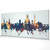 Worcester England Skyline Cityscape PANORAMIC Box Canvas