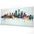 Louisville Kentucky Skyline Cityscape PANORAMIC Box Canvas