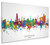 Copenhagen Denmark Skyline Cityscape Box Canvas