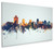 Salt Lake City Utah Skyline Cityscape Box Canvas