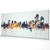 Wilmington Delaware Skyline Cityscape PANORAMIC Box Canvas