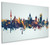 Leipzig Germany Skyline Cityscape Box Canvas