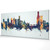 Melbourne Australia Skyline Cityscape PANORAMIC Box Canvas