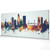 Jacksonville Florida Skyline Cityscape PANORAMIC Box Canvas