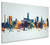 Gloucester England Skyline Cityscape Box Canvas