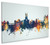 Stoke-on-Trent England Skyline Cityscape Box Canvas