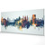 Budapest Hungary Skyline Cityscape PANORAMIC Box Canvas