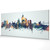 Mobile Alabama Skyline Cityscape PANORAMIC Box Canvas