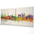 Paris France Skyline Cityscape PANORAMIC Box Canvas